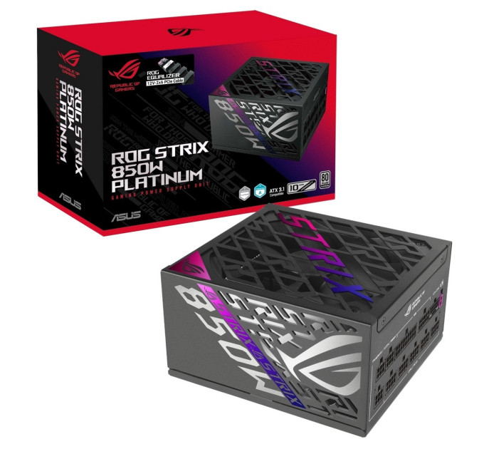 ASUS Блок живлення Asus ROG Strix 850W Platinum ROG Equalizer (90YE00W8-B0NA00)