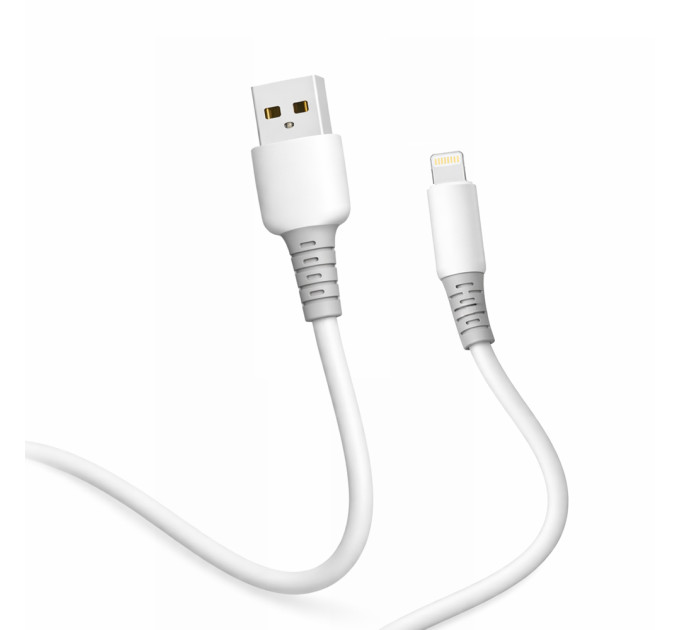 ColorWay Кабель ColorWay USB - Lightning (M/M), liquid silicone, 3А, 1 м, White (CW-CBUL093-WT)