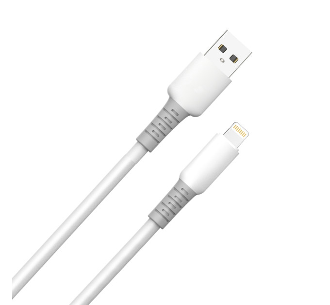 ColorWay Кабель ColorWay USB - Lightning (M/M), liquid silicone, 3А, 1 м, White (CW-CBUL093-WT)
