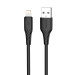 ColorWay Кабель ColorWay USB - Lightning (M/M), textured PVC, 3А, 2 м, Black (CW-CBUL095-BK)
