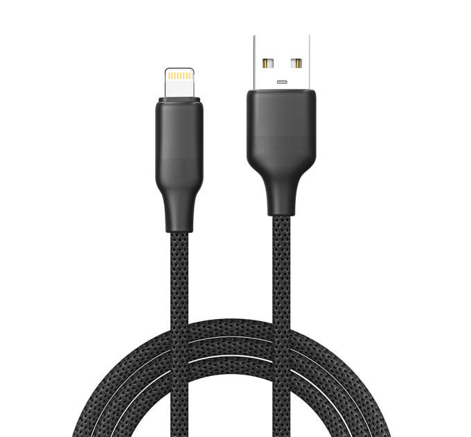 ColorWay Кабель ColorWay USB - Lightning (M/M), TPE embossed, 3А, 2 м, Black (CW-CBUL102-BK)