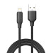 ColorWay Кабель ColorWay USB - Lightning (M/M), TPE embossed, 3А, 2 м, Black (CW-CBUL102-BK)