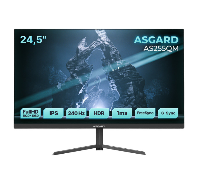 ASGARD Монітор ASGARD Gaming 24.5" AS255QM IPS Black 240Hz