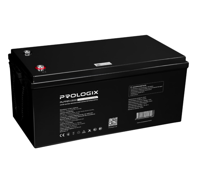 Prologix Акумуляторна батарея Prologix 25.6V 200AH 5120Wh (PLFP24-200) LiFePO4