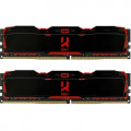 Модуль пам'яті для комп'ютера DDR4 16GB (2x8GB) 2666 MHz IRDM Black Goodram (IR-X2666D464L16S/16GDC)