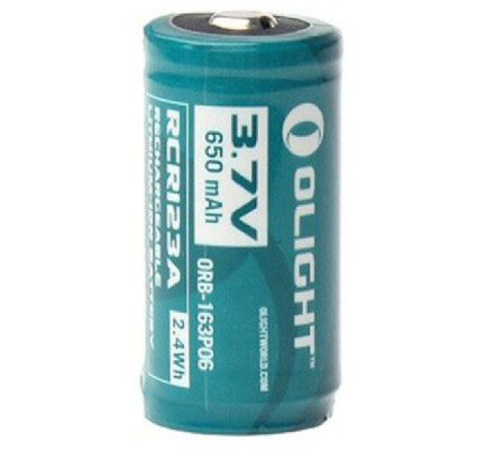 Olight Акумулятор Olight RCR123 (16340) Li-Ion 650 mAh (ORB2-163P06)