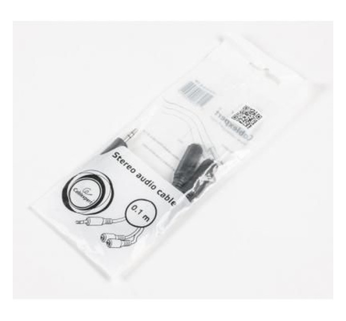 Cablexpert Кабель мультимедійний Jack 3.5mm M to 2 x Jack 3.5mm F 0.1m Cablexpert (CCA-415-0.1M)