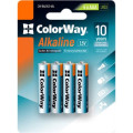 ColorWay Батарейка ColorWay AAA LR03 Alkaline Power (лужні) * 4 blister (CW-BALR03-4BL)