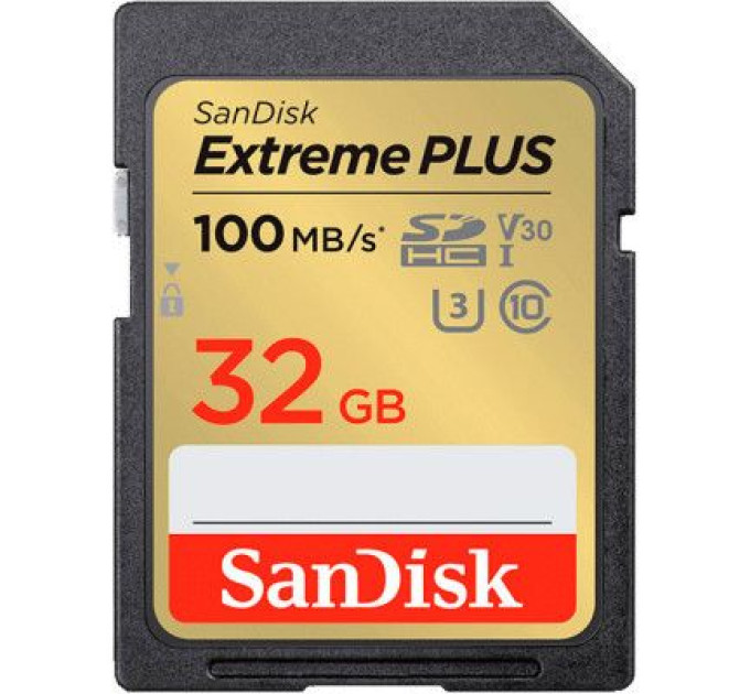 SanDisk Карта пам'яті SanDisk 32GB SDXC class 10 Extreme PLUS (SDSDXWT-032G-GNCIN)