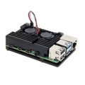 Raspberry Pi Додаткове обладнання до промислового ПК Raspberry Pi радіатор для 4B алюмінієвий з 2 кулерами (RA503)
