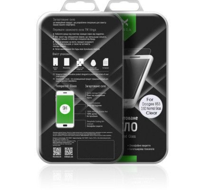 Vinga Скло захисне Vinga для Doogee X53 (VTPGS-DX53)