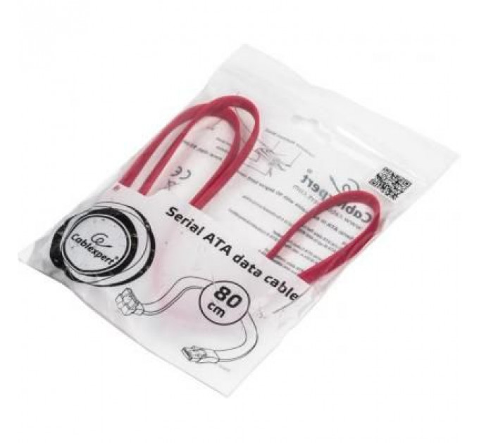 Кабель для передачі даних SATA III 0.8m Cablexpert (CC-SATAM-DATA-0.8M)