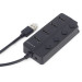 Gembird Концентратор Gembird USB 2.0 4 ports (UHB-U2P4P-01)