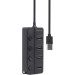 Gembird Концентратор Gembird USB 2.0 4 ports (UHB-U2P4P-01)