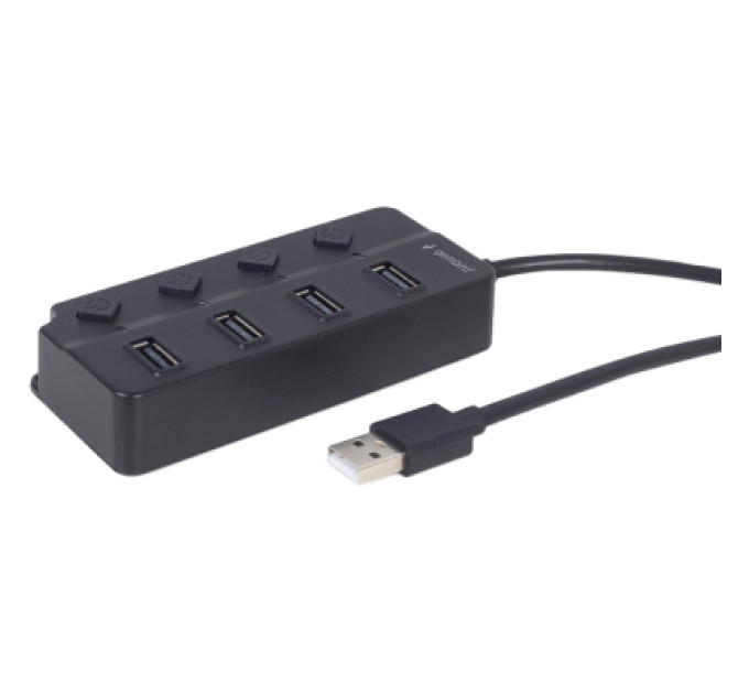 Gembird Концентратор Gembird USB 2.0 4 ports (UHB-U2P4P-01)