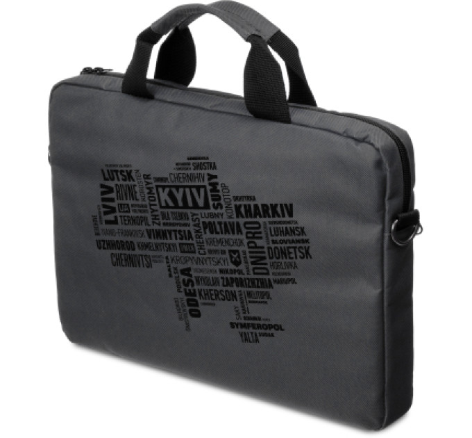 Vinga Сумка для ноутбука Vinga 15.6" NB1502 Gray, black print (NB1502UBGY)