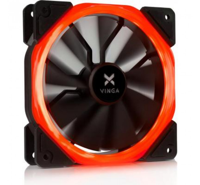 Кулер до корпусу Vinga LED fan-01 red