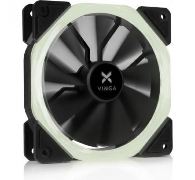 Кулер до корпусу Vinga LED fan-01 white