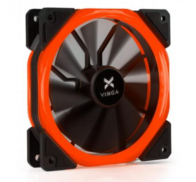 Кулер до корпусу Vinga LED fan-02 red