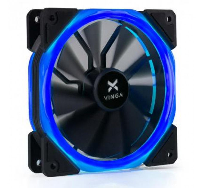 Кулер до корпусу Vinga LED fan-02 blue