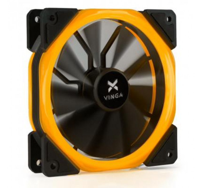 Кулер до корпусу Vinga LED fan-02 orange
