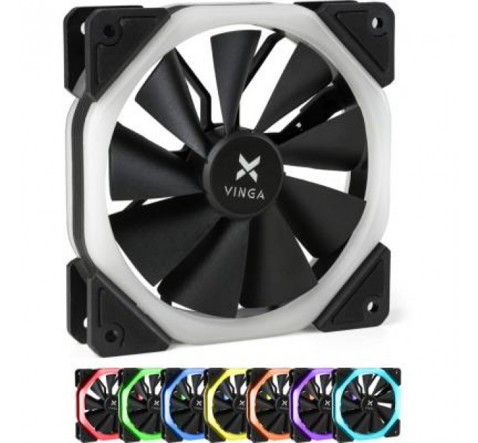 Кулер до корпусу Vinga RGB fan-04