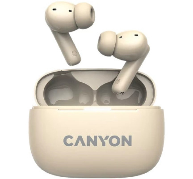 Canyon Навушники Canyon TWS-10 OnGo ANC ENC Beige (CNS-TWS10BG)