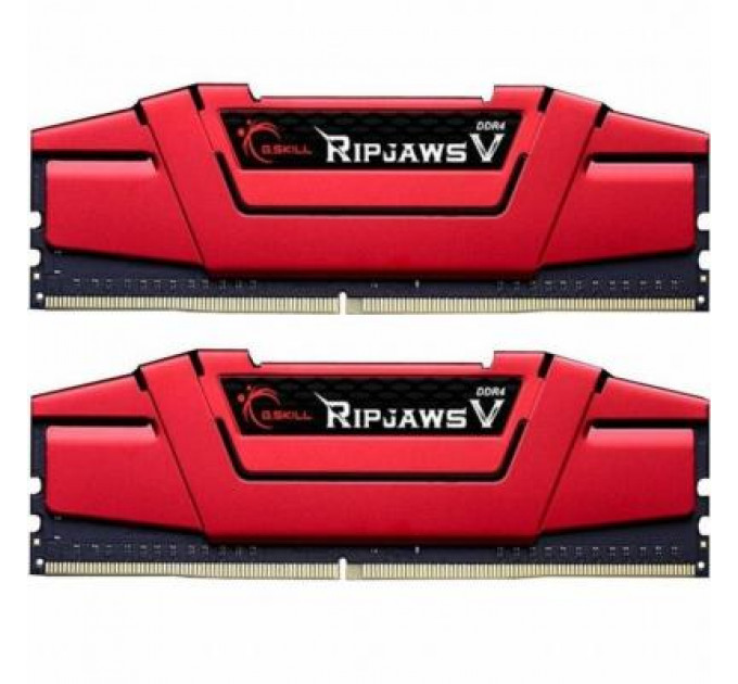 Модуль пам'яті для комп'ютера DDR4 8GB (2x4GB) 2400 MHz RIPJAWS V RED G.Skill (F4-2400C17D-8GVR)