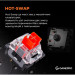 GamePro Клавіатура GamePro MK130R Hot-Swap Red Swich RGB USB UA Black (MK130R)