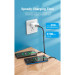 Vention Дата кабель USB 2.0 AM to 2хUSB-C M 1.0m Y-Splitter Charging Cable 2.4А 480Mbps Aluminum Al Vention (CQOHF)
