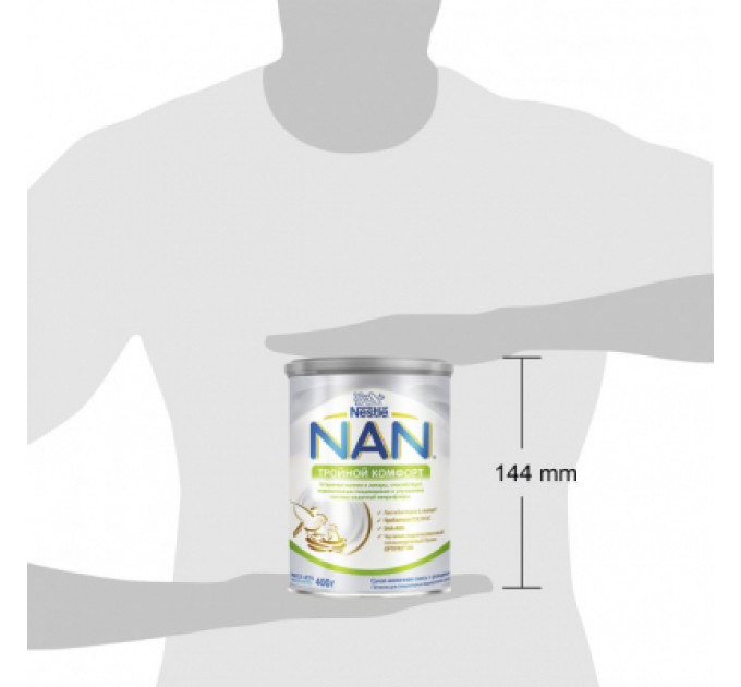 Nestle NAN Дитяча суміш Nestle NAN Потрійний комфорт з народження, 400 г (7613035351462)