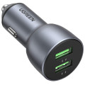 Ugreen Зарядний пристрій Ugreen CD213 36W 2xUSB QC 3.0 3A Car Charger (Dark Blue) (10144)