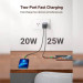 Ugreen Зарядний пристрій Ugreen 2xUSB 40W GAN (Type-C 25W+20W) PD CD294 (90573)