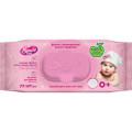 Smile baby Дитячі вологі серветки Smile baby для новонароджених з клапаном 72 шт (4823071617870)