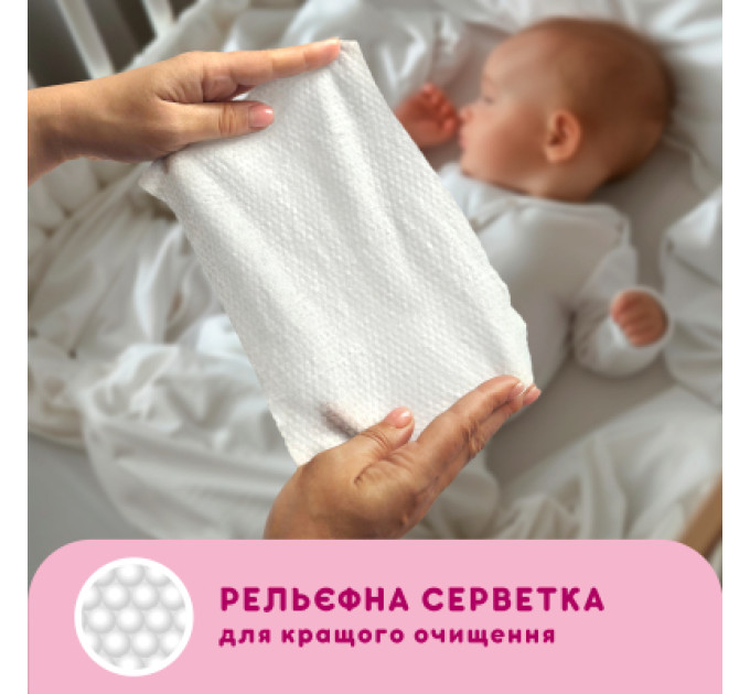 Smile baby Дитячі вологі серветки Smile baby для новонароджених з клапаном 72 шт (4823071617870)