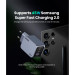 Ugreen Зарядний пристрій Ugreen 3xUSB 65W (2хUSB-C+USB-A) Gan Nexode Pro X755 (25871)