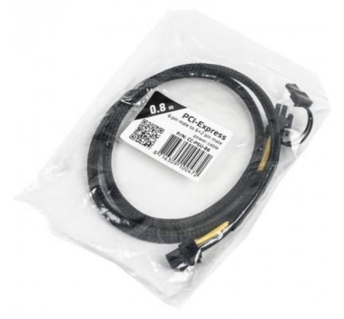 Кабель живлення PCI express 6 пин на 6+2 пин Cablexpert (CC-PSU-86)