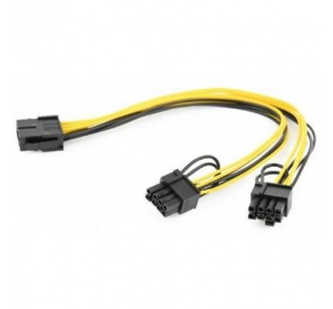 Кабель живлення CPU 8 пин на PCI express 2 х 6+2 пин Cablexpert (CC-PSU-85)