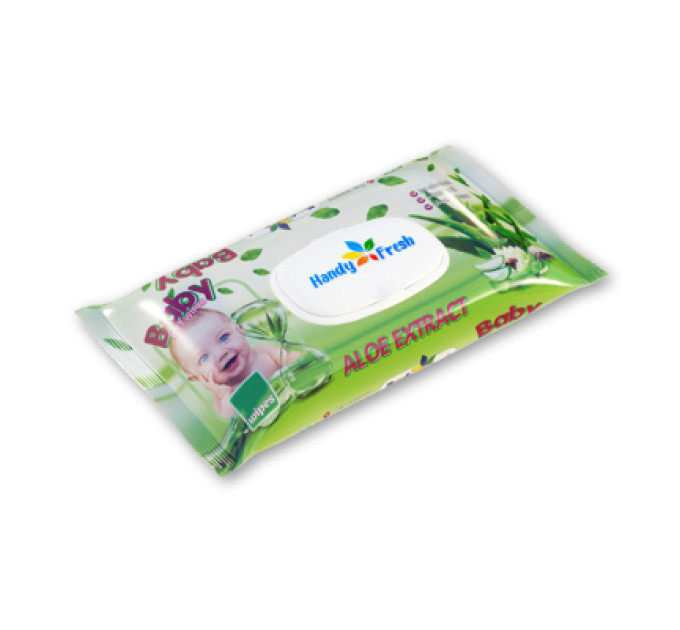 Handy Fresh Дитячі вологі серветки Handy Fresh алое, 60 шт (4820237500113)