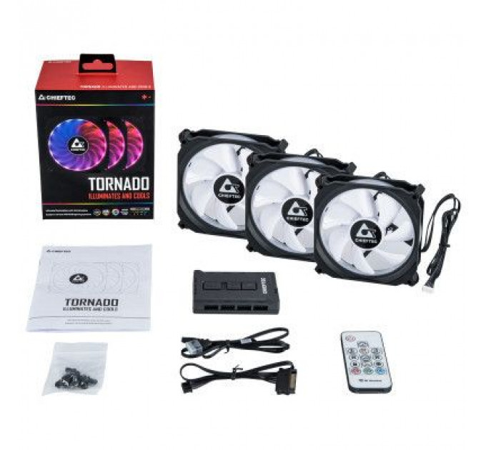 Кулер до корпусу Chieftec TORNADO (CF-3012-RGB)
