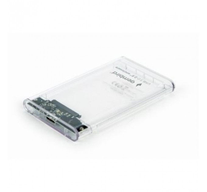Кишеня зовнішня Gembird 2.5", USB 3.0, прозрачный (EE2-U3S9-6)