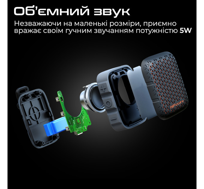HIFuture Акустична система HiFuture Pocket-S 5W Grey/Blue (pocket-s.greyblue)
