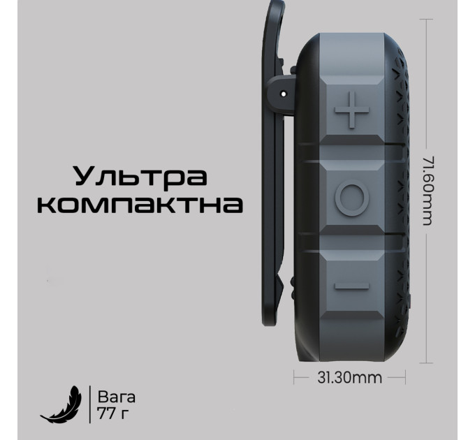 HIFuture Акустична система HiFuture Pocket-S 5W Grey/Blue (pocket-s.greyblue)
