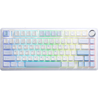 Клавіатура Aula F75 Gasket Greywood V3 switch Hot-Swap PBT Wireless/Bluetooth/USB Blue (6948391208633)