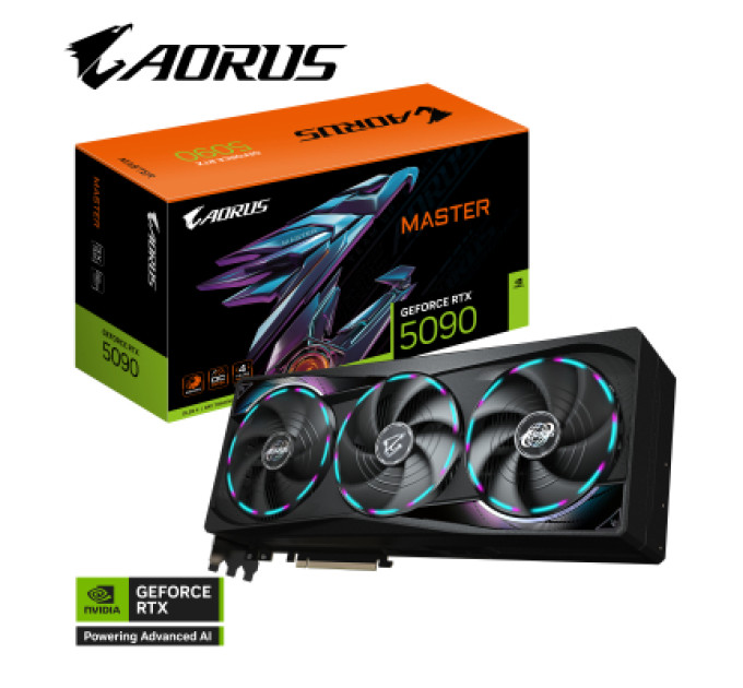 GIGABYTE Відеокарта GIGABYTE GeForce RTX5090 32GB MASTER (GV-N5090AORUS M-32GD)