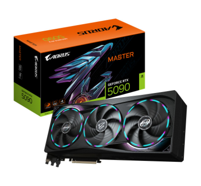 GIGABYTE Відеокарта GIGABYTE GeForce RTX5090 32GB MASTER (GV-N5090AORUS M-32GD)