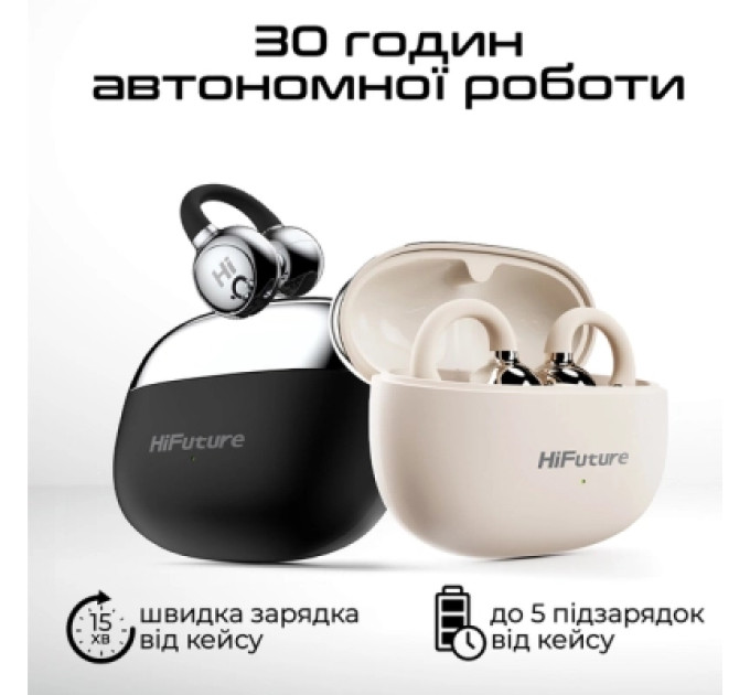 HIFuture Навушники HiFuture FlexClip Black (flexclip.black)