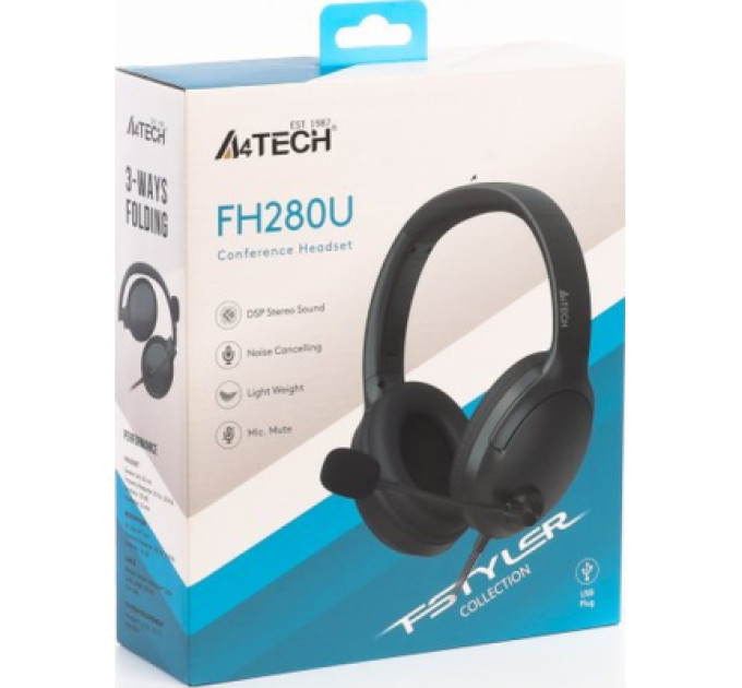 A4Tech Навушники A4Tech FH280U Black (4711421001717)