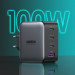 Ugreen Зарядний пристрій Ugreen 4xUSB 100W (3xUSB-C+USB-A) Gan Tech Fast GAN Charger black CD226 (40747)
