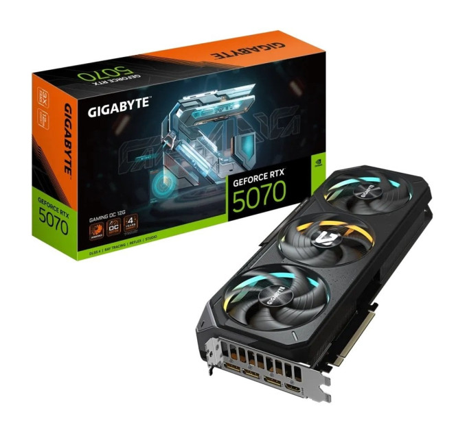 GIGABYTE Відеокарта GF RTX 5070 12GB GDDR7 Gaming OC Gigabyte (GV-N5070GAMING OC-12GD)